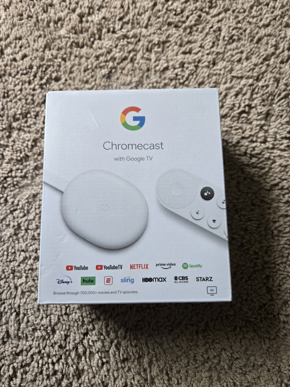 Google Chromecast with Google TV - Snow